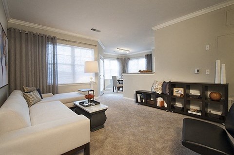 a living room with a couch and a tv